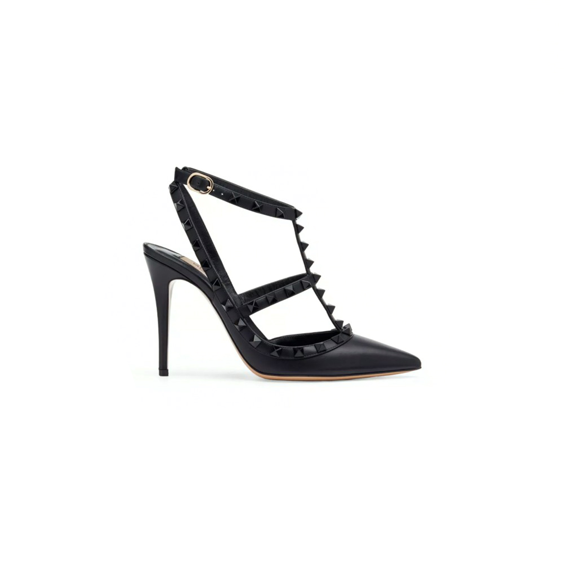 Va1e*ntin0 rockstud ankle strap pump with tonal studs 100 mm 5w2s0393vb8_0no